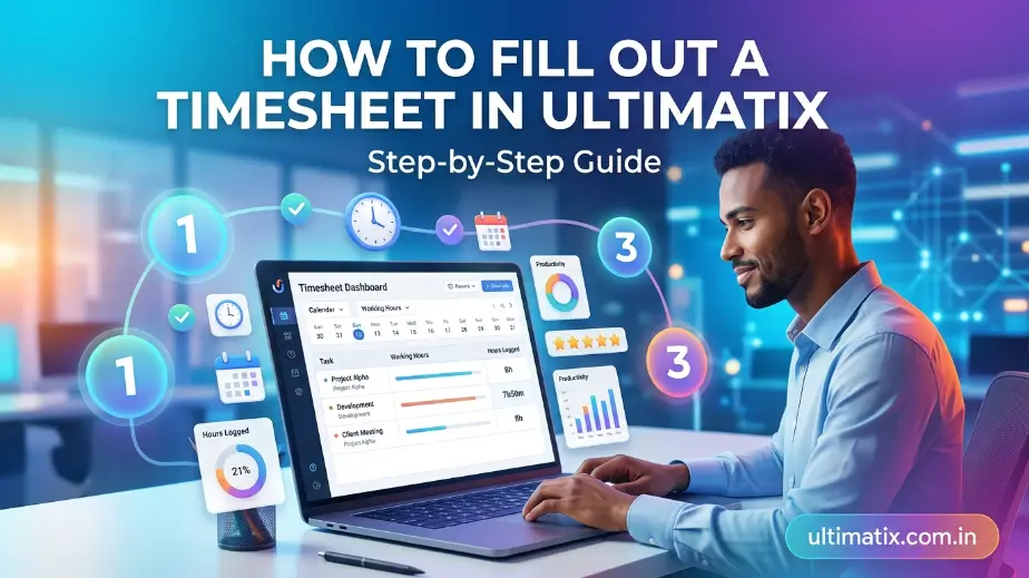 fill timesheet in ultimatix