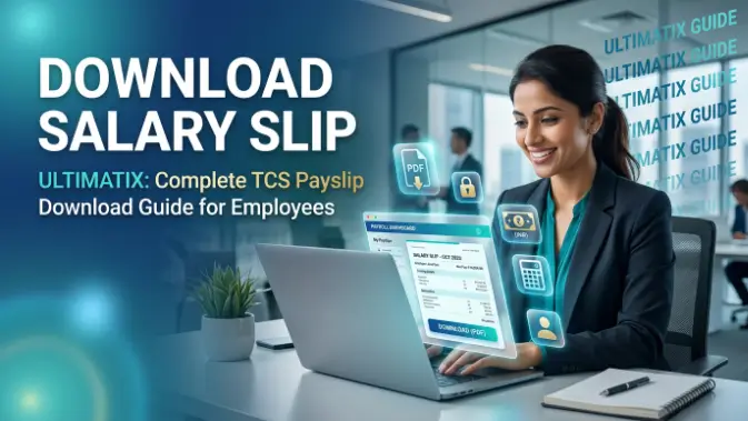download a salary slip from Ultimatix