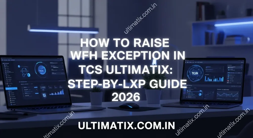 How to Raise WFH Exception in TCS Ultimatix