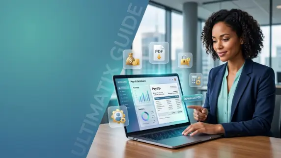 download a salary slip from Ultimatix