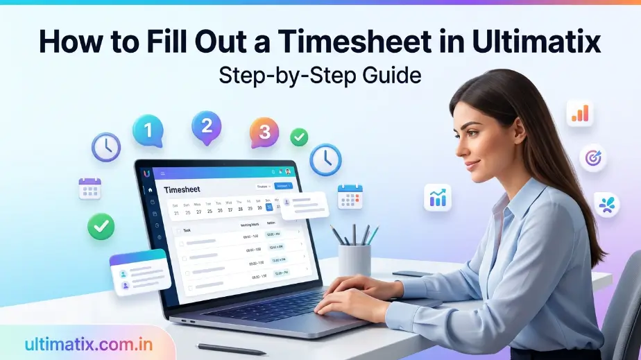 fill timesheet in ultimatix
